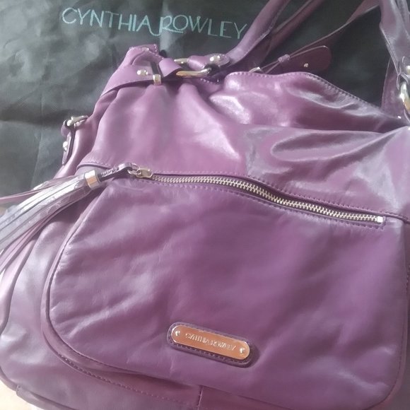 Cynthia Rowley, Leather handbag, with handles and shoulder/crossbody strap - Picture 4 of 4